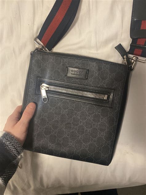 men gucci messenger bag|authentic Gucci Messenger bag.